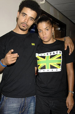 Akala with sister Ms Dynamite