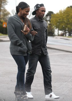 Alexandra Burke and Jermain Defoe