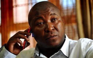Sign language interpreter Thamsanqa Jantjie