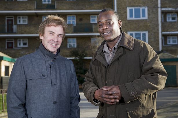 Charlie Mullins (left), Founder/CEO of Pimlico Plumbers, with Stephen Smith aka Smoggy
