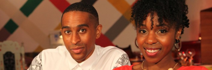 Lead presenters AJ and Jacqueline