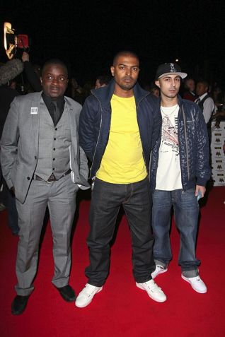 (L-R) Femi Oyeniran, Noel Clarke and Adam Deacon during happier times,